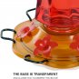 Hummingbird Feeder for Outdoors, Bottle Shape, 6 Simulation Flowers Feeding Port
