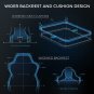 Gaming Chair- Gaming Chair with Footrest, Mesh Gaming Chair for Heavy People, Er