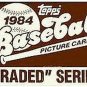 1984  Traded Baseball Series Complete 132 Card Set in Original Factory Set Box.