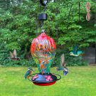 30 Ounces Glass Hummingbird Feeder,Hummingbird Feeders for Outdoors Hanging, Gla