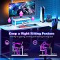 L Shaped Gaming Desk, 51 Inch Computer Desk with Monitor Stand, PC Gaming Desk,