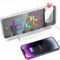 Projection Alarm Clock, 180&Acirc;&deg; Projector Alarm Clock on Ceiling, 7.4&acirc;�� Large Mirror
