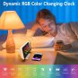 Projection Alarm Clock, 180&Acirc;&deg; Projector Alarm Clock on Ceiling, 7.4&acirc;�� Large Mirror