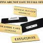 100 Pieces Name Tags with Pins 1 X 3 Inches Blank Name Badge with Pins Name ID B