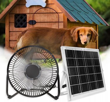 Solar Panel Fan Kit,12W Solar Powered Fan,6 Inch Mini Ventilator for Chicken Coo