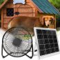 Solar Panel Fan Kit,12W Solar Powered Fan,6 Inch Mini Ventilator for Chicken Coo