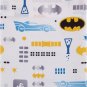 Warner Brothers Batman the Caped Crusader Navy, Gray, and Yellow Bat-Signal 4 Pi