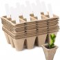 10 Pack Seed Starter Kit, 120Cell Compostable Planter Nursery Pots, Organic Biod