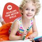 Short Fat Colored Pencils for Kids - 10 Triangle Jumbo Color Pencils for Ages 2-