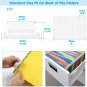 File Folder Tabs, 50 Sets Hanging File Folder Labels Tabs and Inserts for Hangi