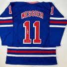 Facsimile Autographed Mark Messier New York Blue Reprint Laser Auto Hockey Jerse