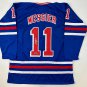 Facsimile Autographed Mark Messier New York Blue Reprint Laser Auto Hockey Jerse