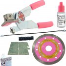Glass and Tile Cutter Kit 1 Ceramic Tile Cutter 4 1/2 in Diamond Grinder Blade f