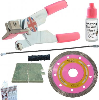 Glass and Tile Cutter Kit 1 Ceramic Tile Cutter 4 1/2 in Diamond Grinder Blade f
