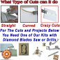 Glass and Tile Cutter Kit 1 Ceramic Tile Cutter 4 1/2 in Diamond Grinder Blade f