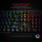 K556 RGB LED Backlit Wired Mechanical Gaming Keyboard, 104 Keys Hot-Swap Mechani