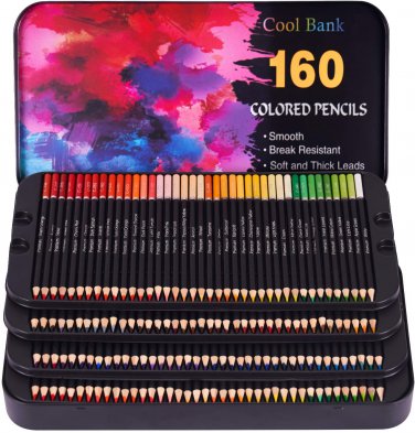 160 Professional Colored Pencils, Artist Pencils Set for Coloring Books, Premium