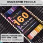 160 Professional Colored Pencils, Artist Pencils Set for Coloring Books, Premium