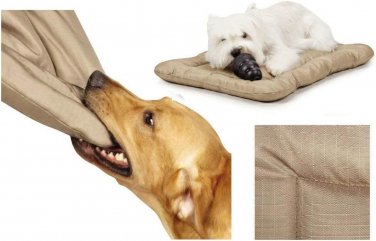 Heavy Duty Chew Resistant Crate Mats for Dogs Reinforced Megaruffs Dog Beds (Lar
