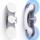 2Packs Grab Bars for Bathtubs and Showers, 3Suckers Super Suction Shower Handle,