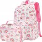 Backpack for Girls Kids Preschool Backpack with Lunch Box Kindergarten Bookbag T
