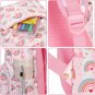 Backpack for Girls Kids Preschool Backpack with Lunch Box Kindergarten Bookbag T