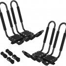 Kayak Roof Rack 2 Pairs J-Bar Carrier Holder for Canoe, SUV, Cars, Truck, Car To