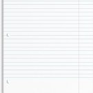 , Loose Leaf Paper Wide Ruled, 85 Sheets, 8" X 10.5", 3-Hole Punched, Loose Leaf