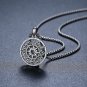Sun Leo Pendant Necklace 925 Sterling Silver Vintage Sunsign Necklace Astrology