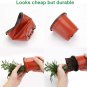 Plant Nursery Pots with Humidity Dome 4" Soft Transparent Plastic Gardening Pot