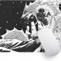 Black and White Sea Dragon Mouse Pad Small Mousepad Non-Slip Rubber Base Gaming