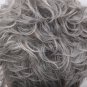 BLONDE UNICORN Ombre Short Grey Human Hair Wigs Curly Hair Wigs for Women