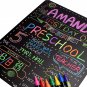 Personalized First Day and Last Day of School Sign 13" X 16" Large Chalkboard St