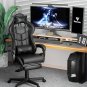 Black Gaming Chairs with Footrest, Ergonomic Gamer Chair, Home Office Chair,Pc C