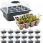Seed Starter Tray Kit, 20 Packs Seed Starting Trays with Seedling Tray and Humid