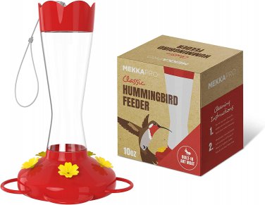 Outdoor Hummingbird Feeder Made from Glass, Humming Bird Feeders for Outdoors Ha