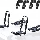 Leader Accessories Folding Kayak Rack 4 Pcs/Set J Bar Car Roof Rack for Canoe Su