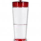 Hummingbird Feeder, 10 Onces Fluid Flower Bird Feeder for Outdoors (Red and Yell