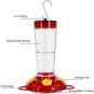Hummingbird Feeder, 10 Onces Fluid Flower Bird Feeder for Outdoors (Red and Yell