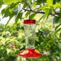 Hummingbird Feeder, 10 Onces Fluid Flower Bird Feeder for Outdoors (Red and Yell