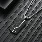 18K Gold Iced Out Dog Tag Necklace for Men, Women 316L Stainless Steel Cuban Lin