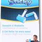 Reusable Sticky Picker Set Cleaner Lint Roller Pet Hair Remover Brush, Blue