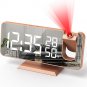 Projection Alarm Clock for Bedroom Digital Alarm Projector Clock with LED Screen