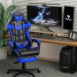 Blue Gaming Chair with Footrest,Gaming Computer Chair, Office Gaming Chair Ergon