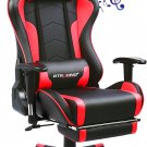Gaming Chair with Footrest Speakers Video Game Chair Bluetooth Music Heavy Duty