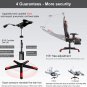 Gaming Chair with Footrest Speakers Video Game Chair Bluetooth Music Heavy Duty