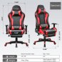 Gaming Chair with Footrest Speakers Video Game Chair Bluetooth Music Heavy Duty