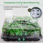 3-Set 144-Cell Sturdy Seed Starter Tray with Humidity Dome Seedling Trays Growin