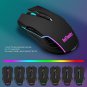 K10 Wireless Gaming Keyboard and Mouse Combo, LED Backlit Rechargeable 3800Mah B