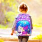 3PCS Unicorn Mermaid Backpack for Girls, 16" Sequin Kids Bookbag and Lunch Box,